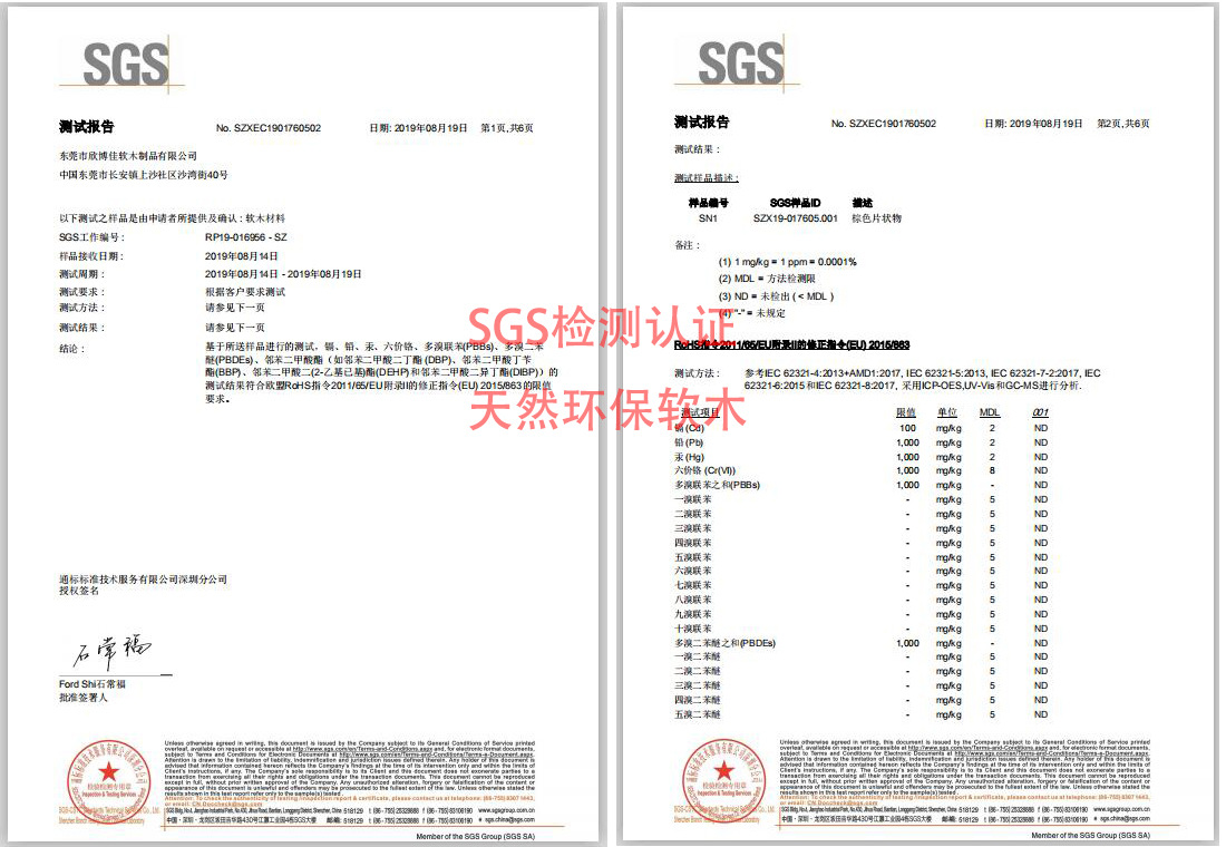 SGS检测报告